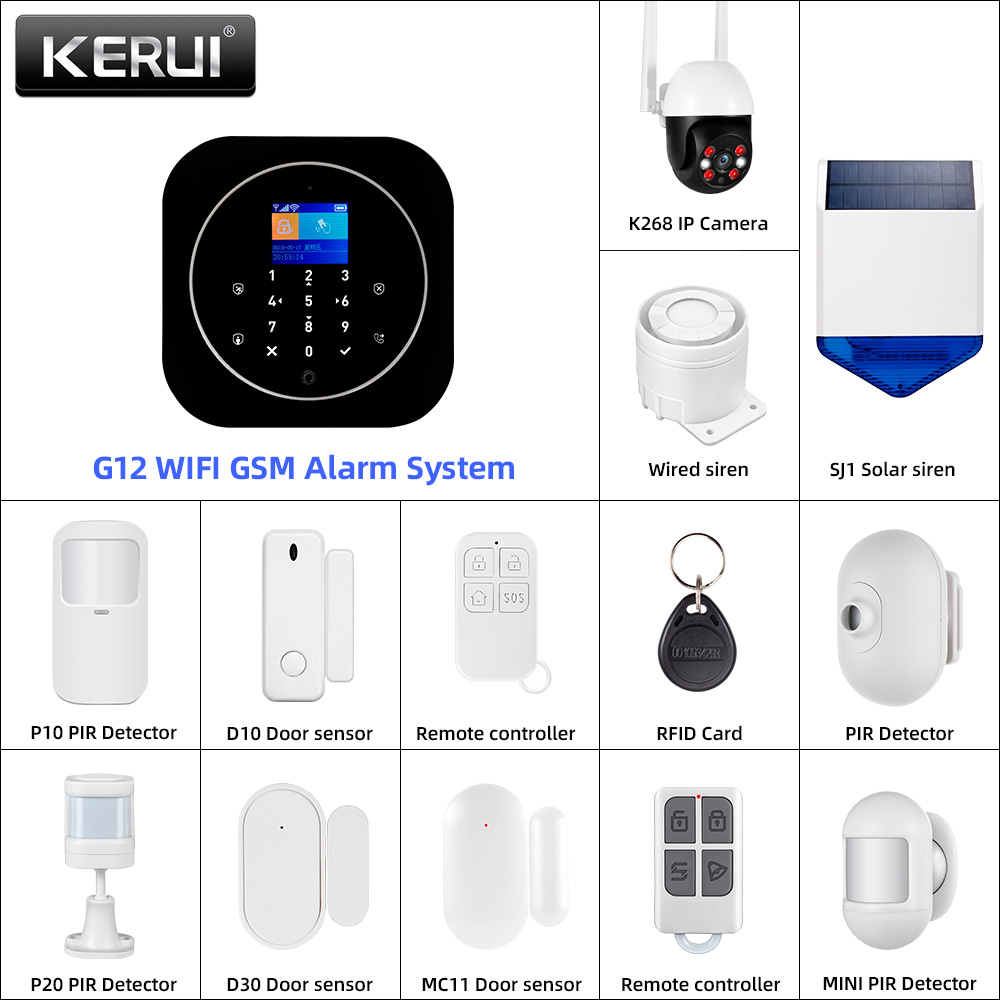 Home Security No Wifi - KERUI G12 2G Wifi sistema de
