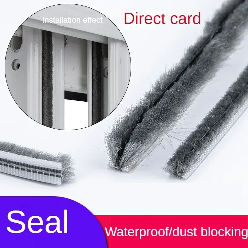 Home Security Front Door - Tira de cepillo de sellado de
