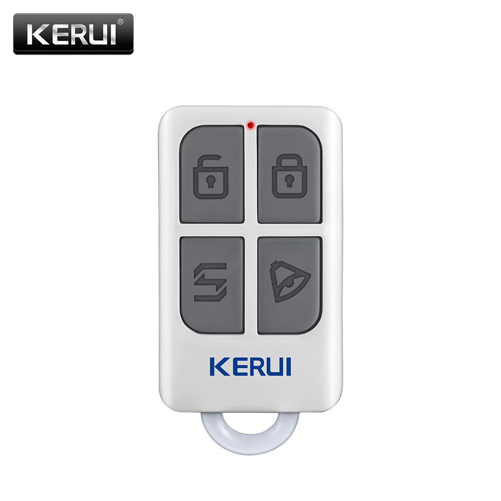 Home Security Alarm System - KERUI-llavero inalámbrico de 4 botones con