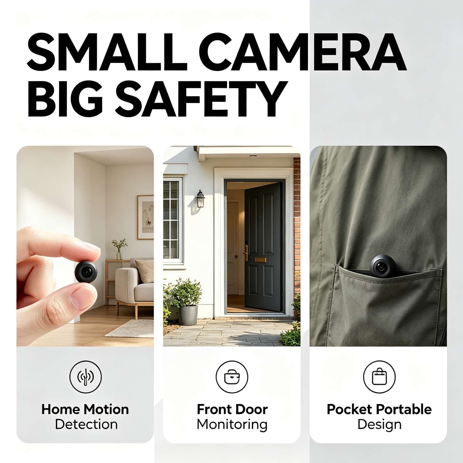 Home Security Officer - Cámara de seguridad WiFi E17 Mini,