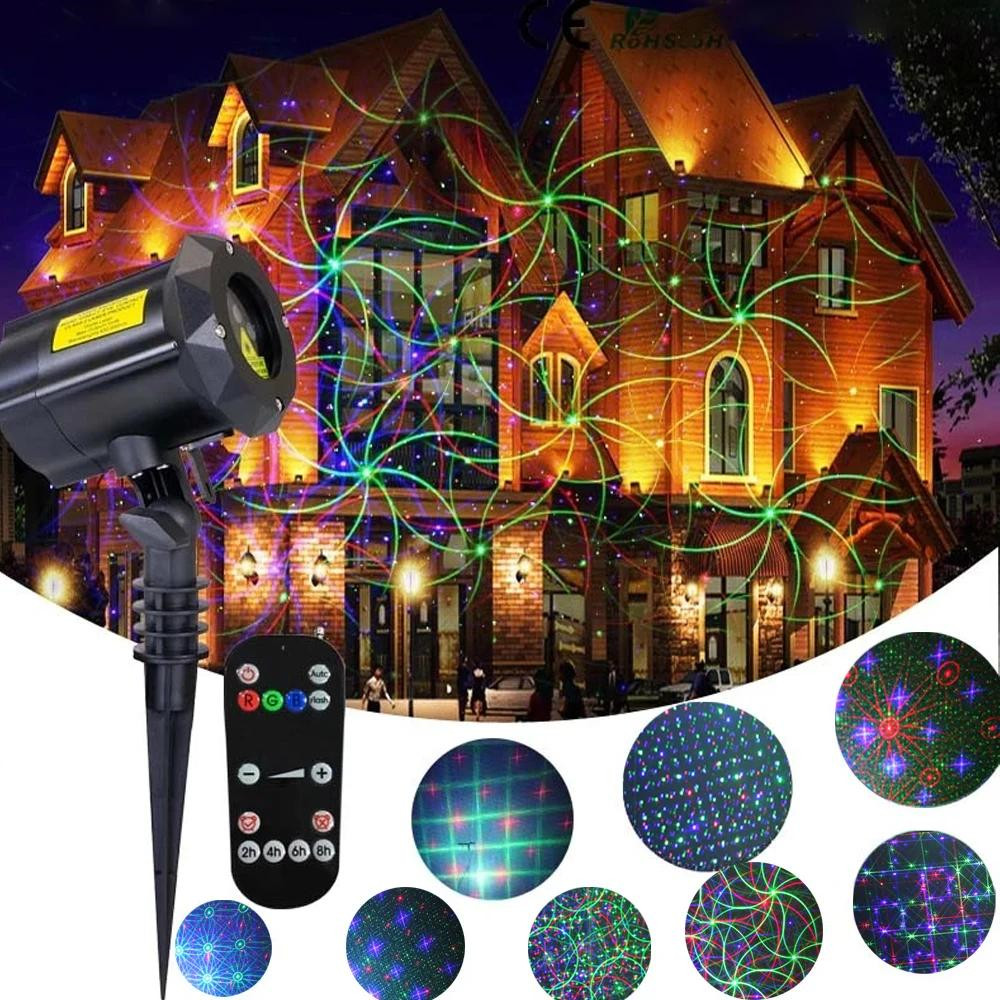 Home Security Laser - Proyector de luz láser navideña para