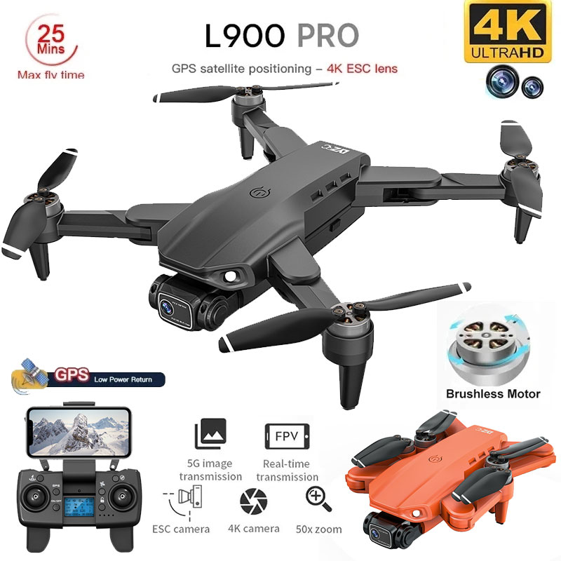 Home Security Cameras Outdoor - L900 Pro GPS Drone 4K profesional