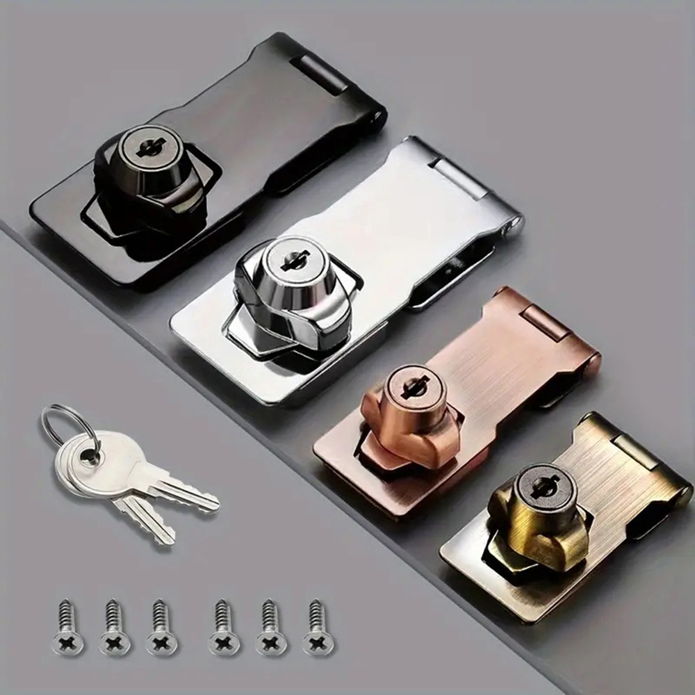 Home Security Door Reinforcement Lock - Cerrojo de bloqueo, grapa de cerrojo