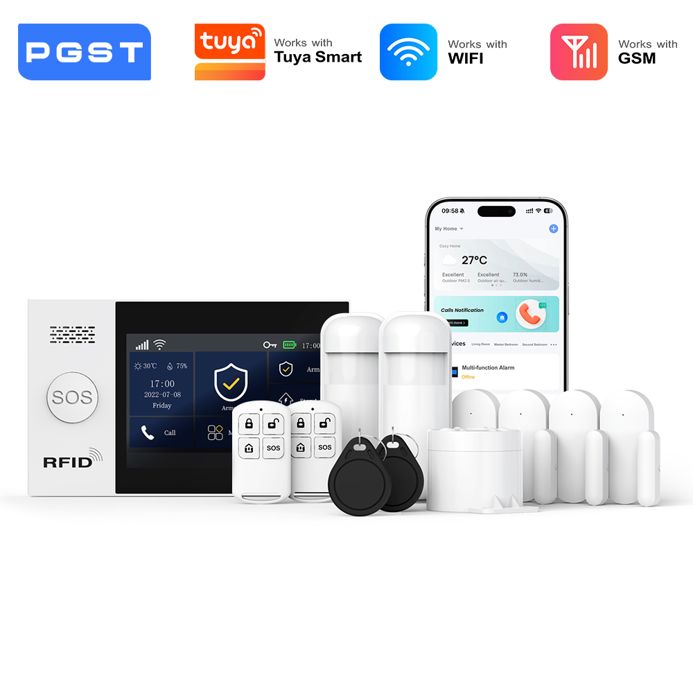 Home Security No Wifi - PGST sistema alarma antirrobo WiFi 2G