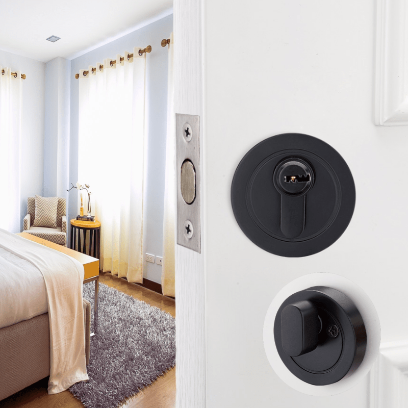 Home Security Door Reinforcement Lock - Cerradura circular antirrobo silenciosa para toda