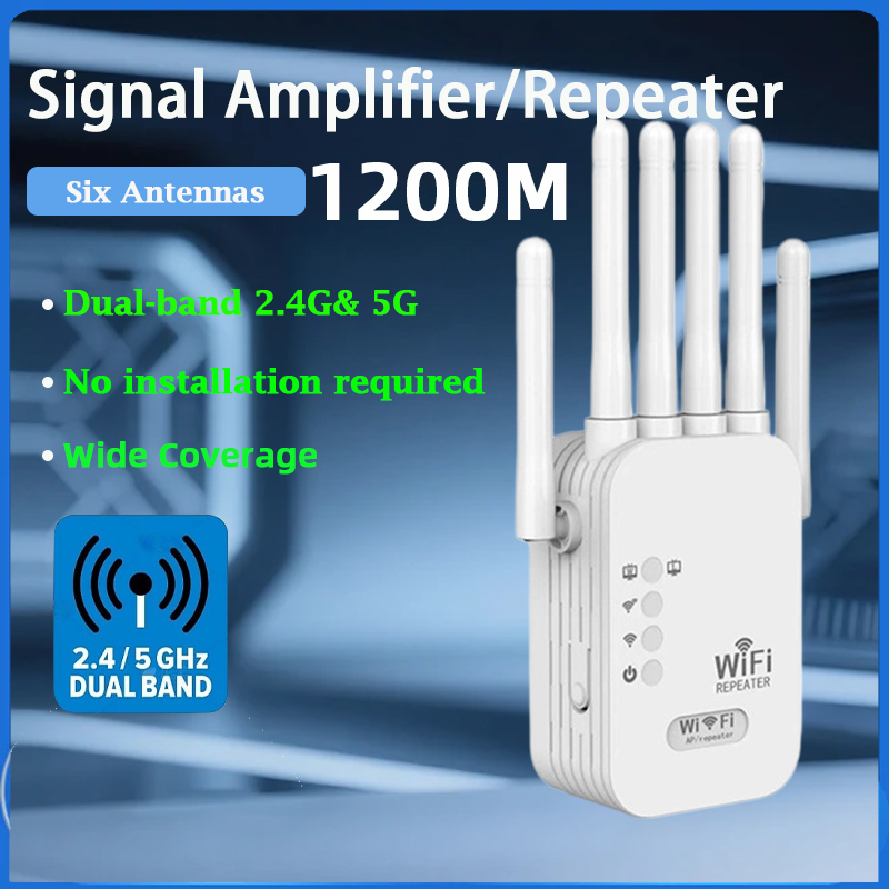 Home Security No Wifi - Repetidor WiFi Inalámbrico KATORD de 1200Mbps,