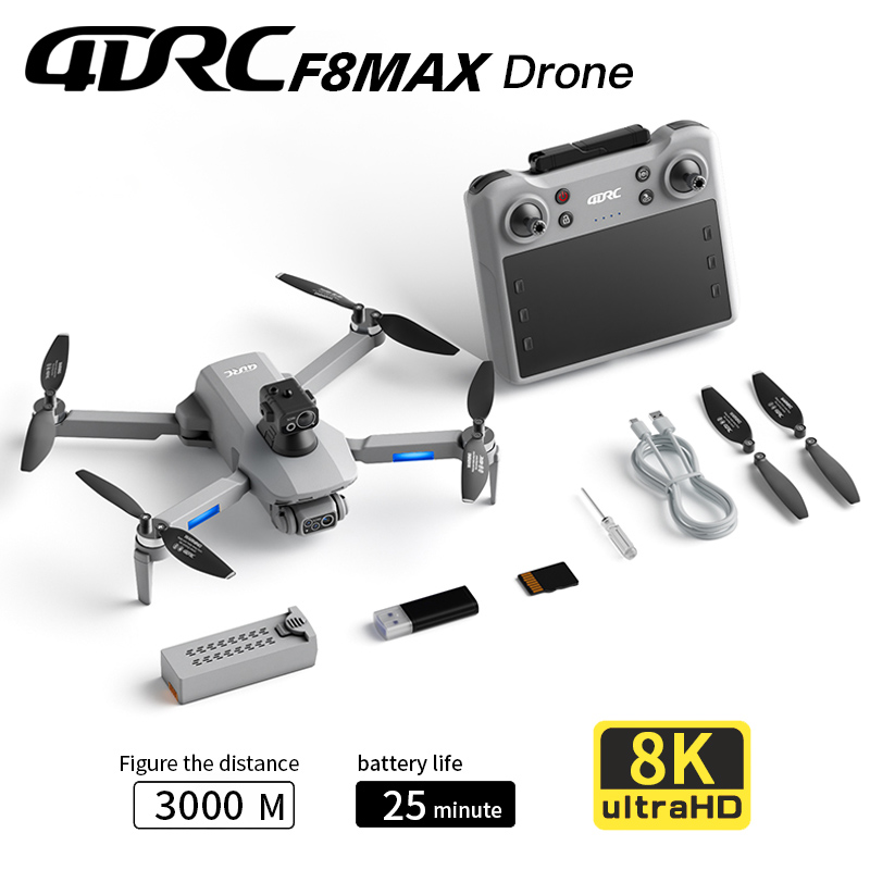 Home Security Cameras Outdoor - Dron F8 MAX GPS profesional con