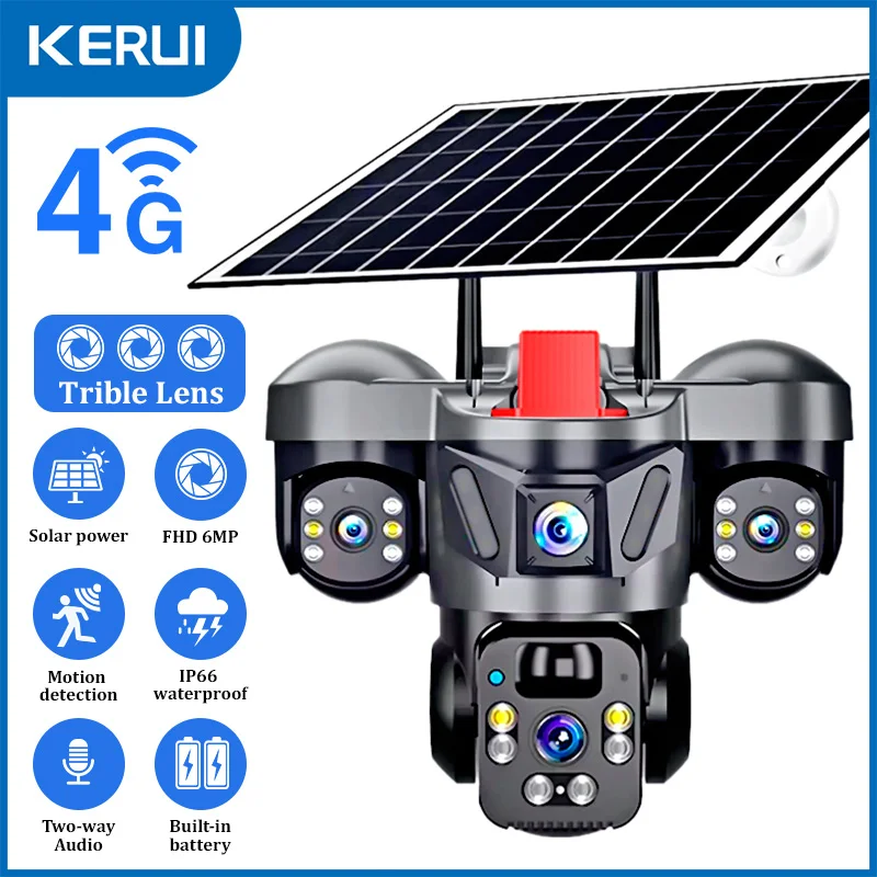 Home Security Features - KERUI V380 Pro exterior PTZ 6MP