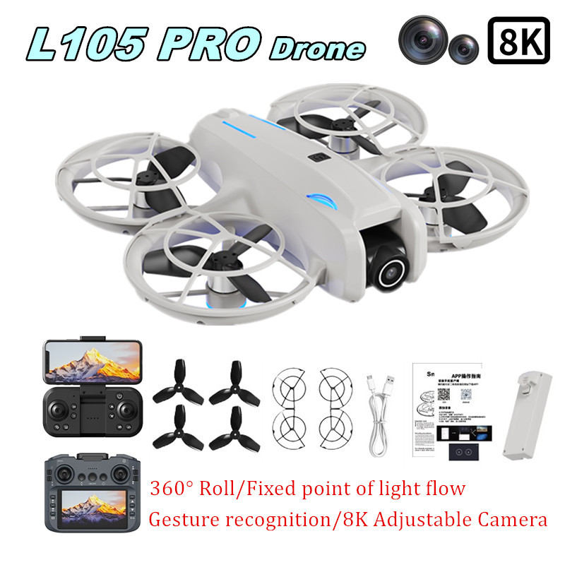 Home Security Cameras Outdoor - Dron L105 PRO Duel con Lente
