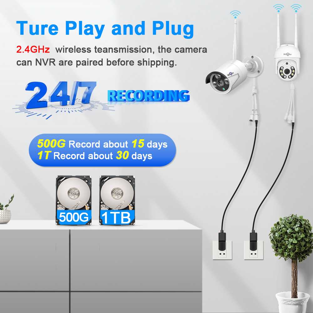 Kit de seguridad con cámara IP - Home Security Cameras Wireless reseña y precio