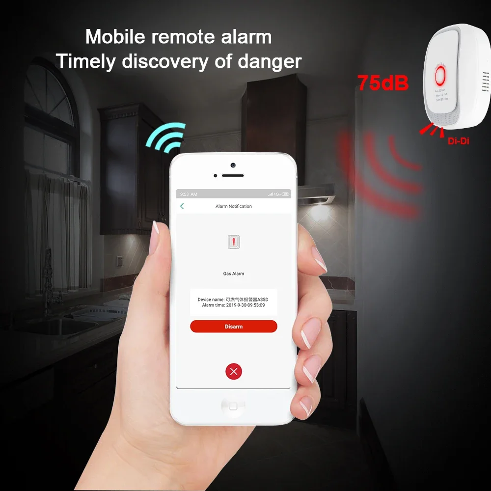 Sensor de Gas Combustible Zigb - Home Security System reseña y precio