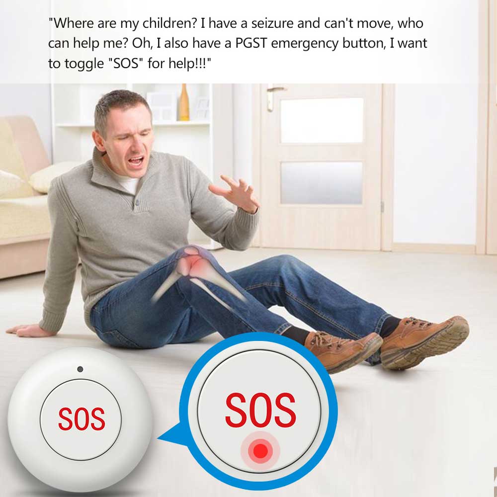 Botón SOS inalámbrico para pue - Home Security Alarm System reseña y precio