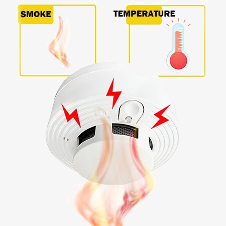 Detector de Humo y Fuego con A - Home Security Alarm System reseña y precio