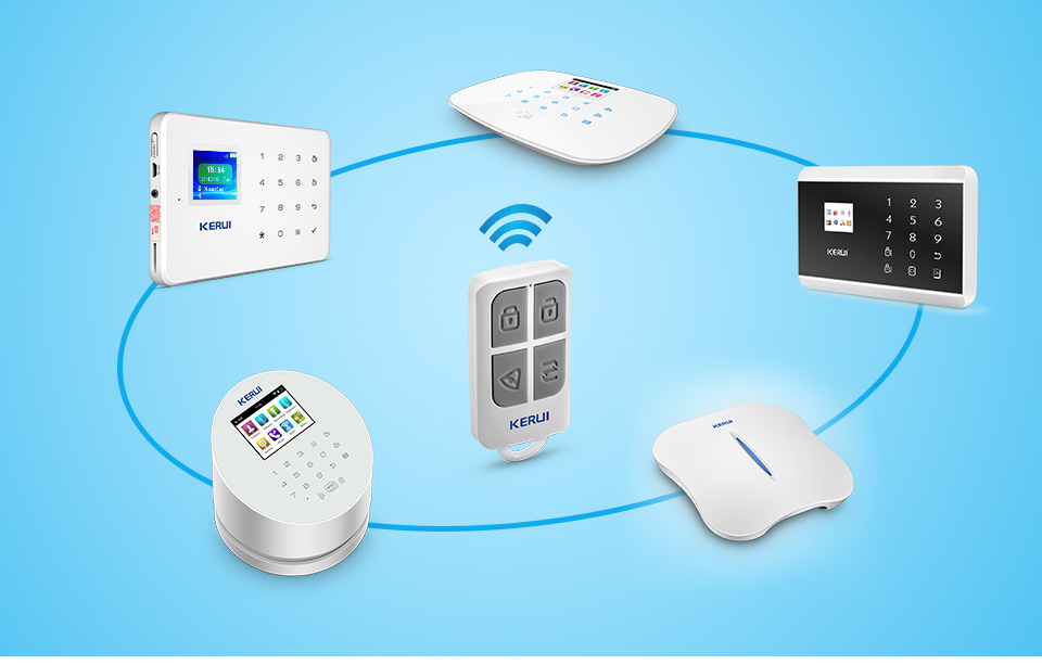 KERUI-llavero inalámbrico de 4 - Home Security Alarm System reseña y precio
