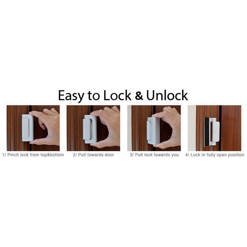 2X Cerradura de seguridad para - Home Security Door Reinforcement Lock reseña y precio