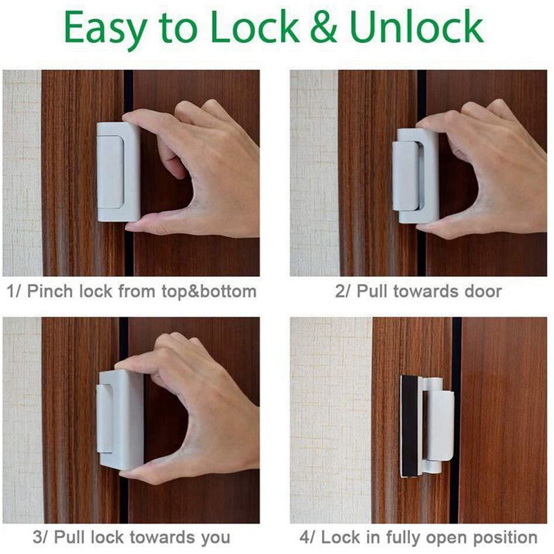 2X Cerradura de seguridad para - Home Security Door Reinforcement Lock reseña y precio