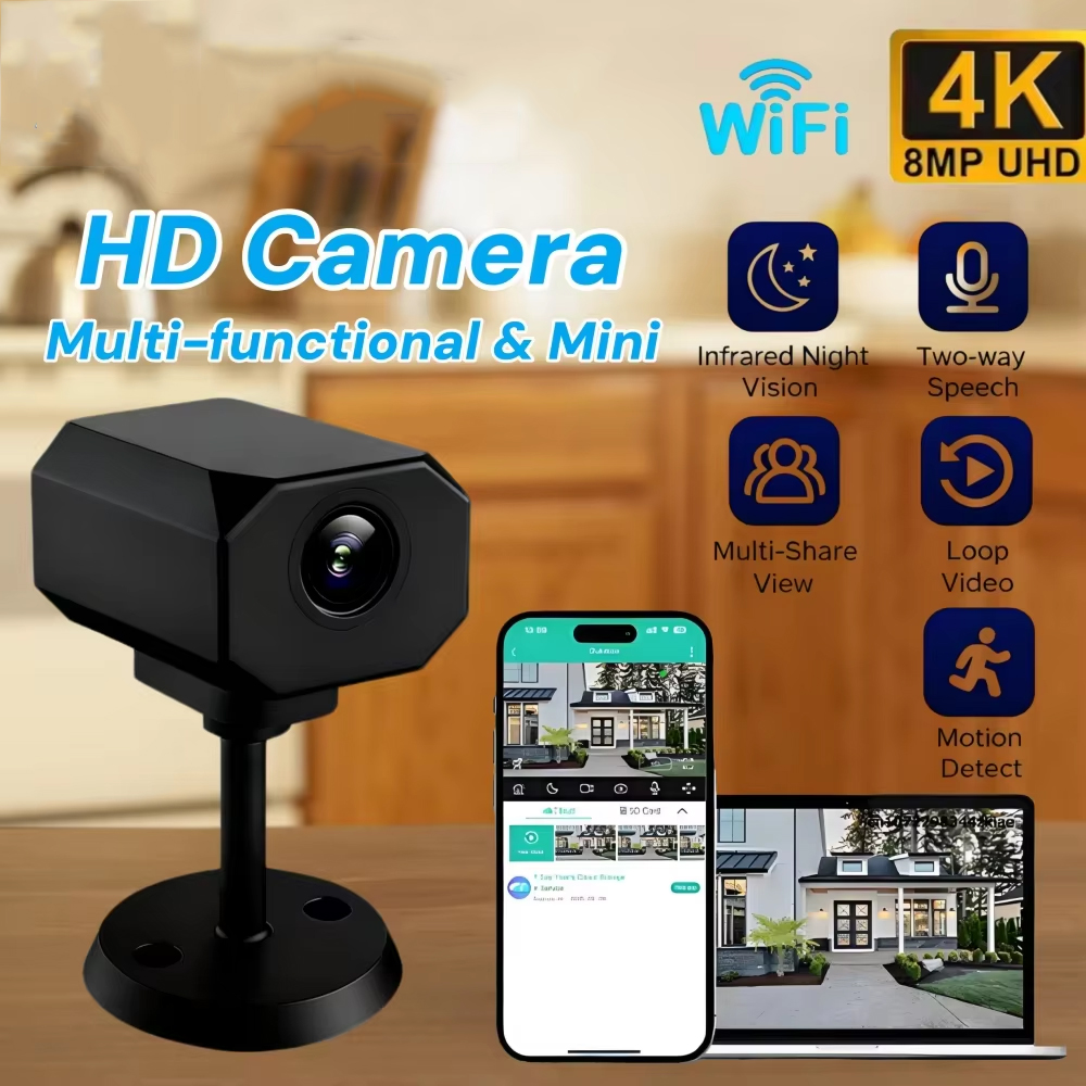 Cámara de seguridad WiFi 4K HD - Home Security Features reseña y precio