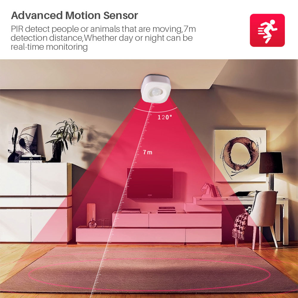 Tuya-Sensor de movimiento infr - Home Security Alarm System reseña y precio