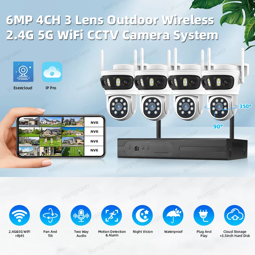 Kit de Sistema de Cámara de Se - Home Security Cameras Wireless reseña y precio
