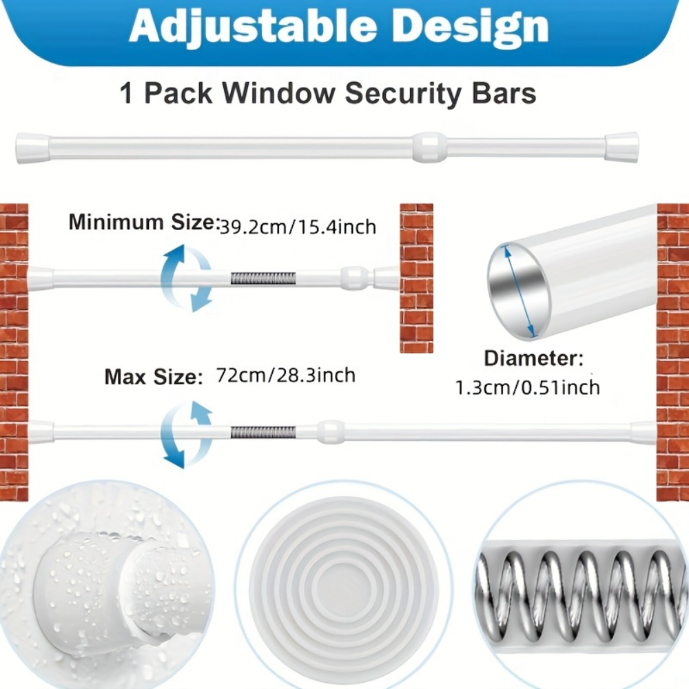 Barra de Seguridad Ajustable d - Home Security Door Reinforcement Lock reseña y precio