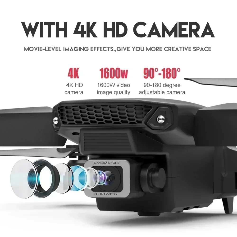 E88 Pro WIFI FPV Drone gran an - Home Security Cameras Outdoor reseña y precio