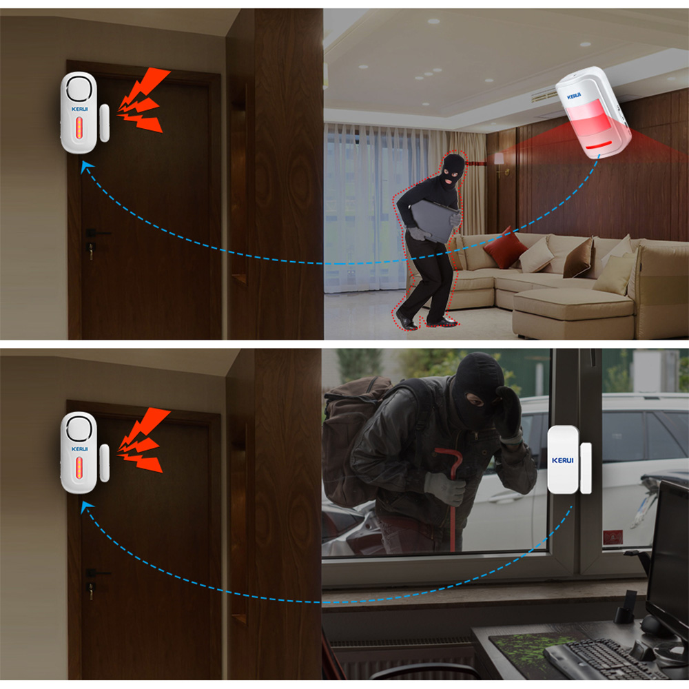 KERUI-sistema de alarma magnét - Home Security No Wifi reseña y precio
