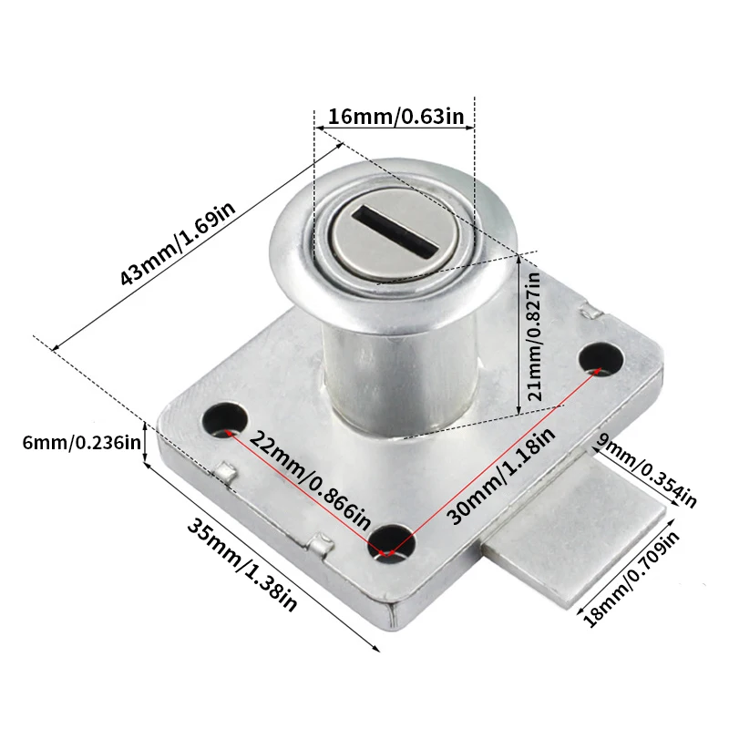 Cerradura de cajón con llave,  - Home Security Door Reinforcement Lock reseña y precio
