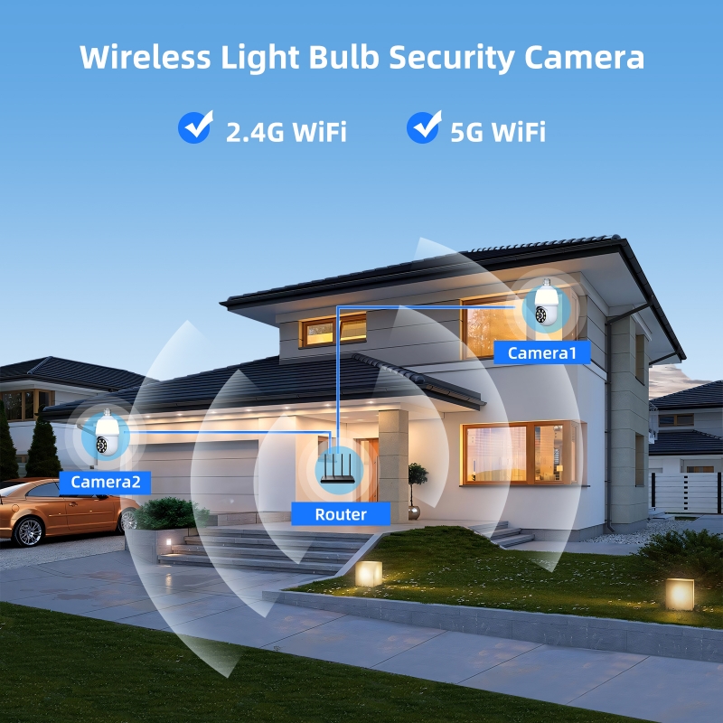 Cámara domo IP PTZ inalámbrica - Home Security Flood Lights reseña y precio