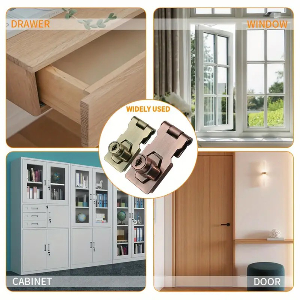 Cerrojo de bloqueo, grapa de c - Home Security Door Reinforcement Lock reseña y precio