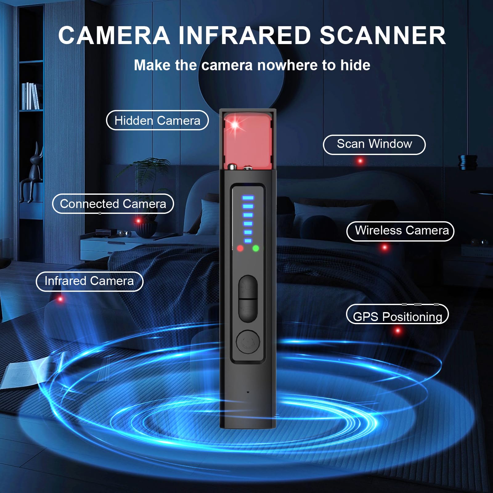 Detector de Cámaras Ocultas 6  - Home Security System reseña y precio