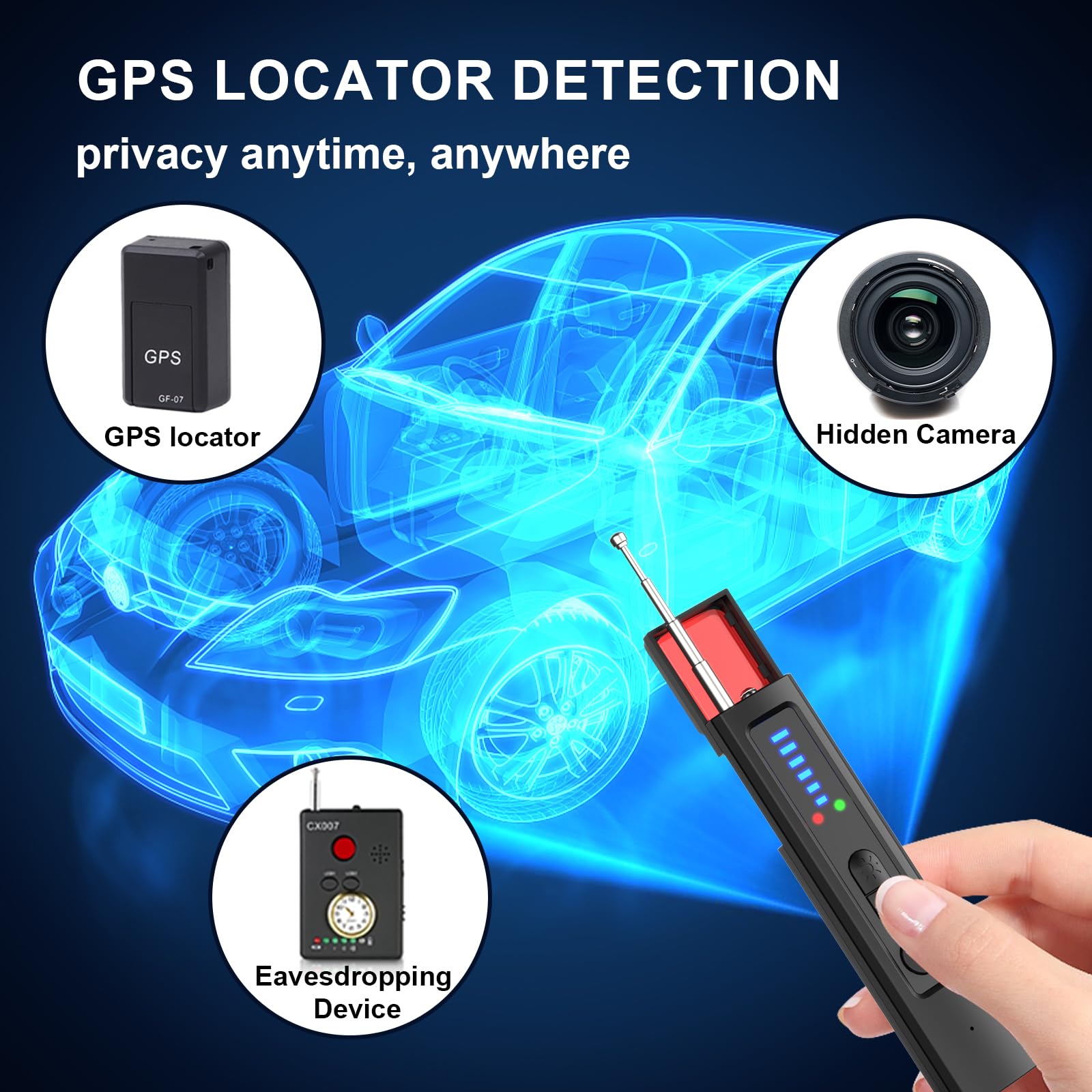 Detector de Cámaras Ocultas 6  - Home Security System reseña y precio