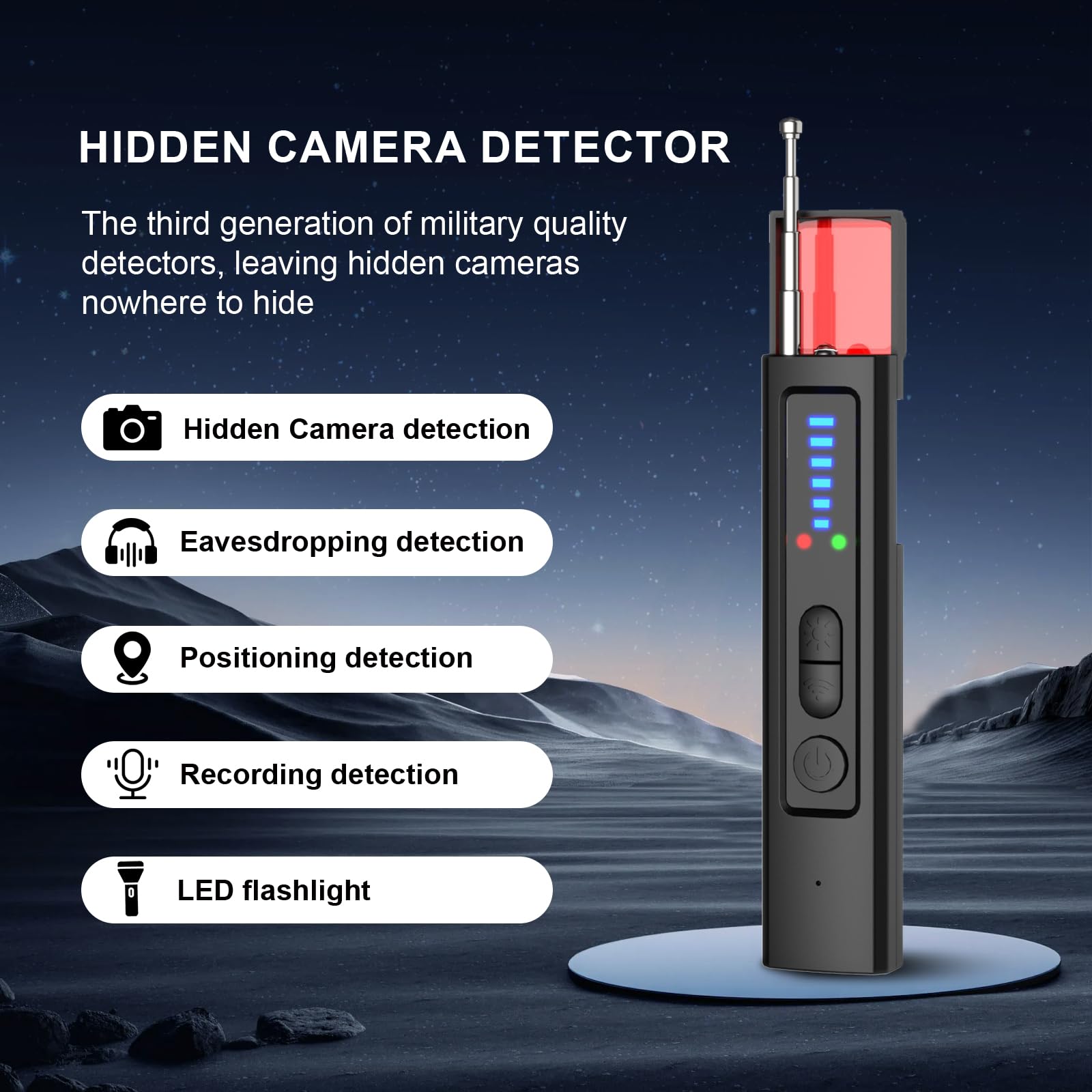 Detector de Cámaras Ocultas 6  - Home Security System reseña y precio
