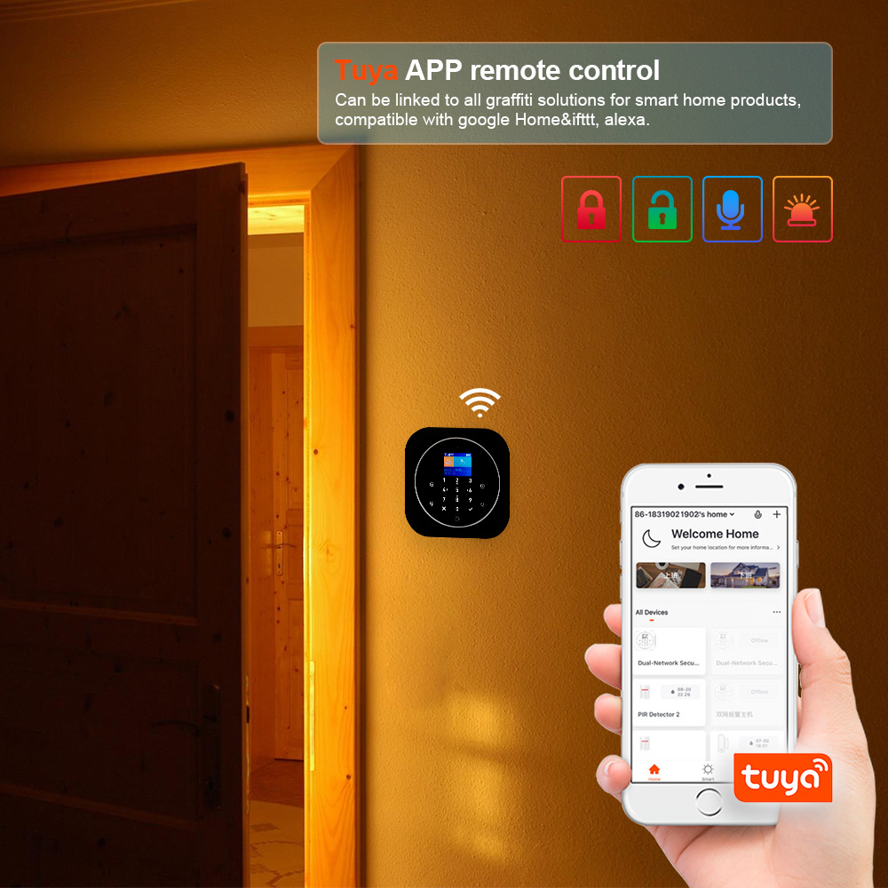KERUI G12 inalámbrico Tuya Kit - Home Security No Wifi reseña y precio