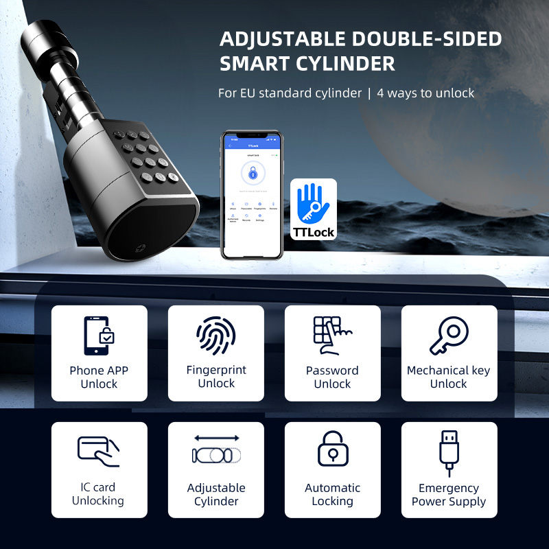 Cerradura de puerta cilíndrica - Home Security Features reseña y precio