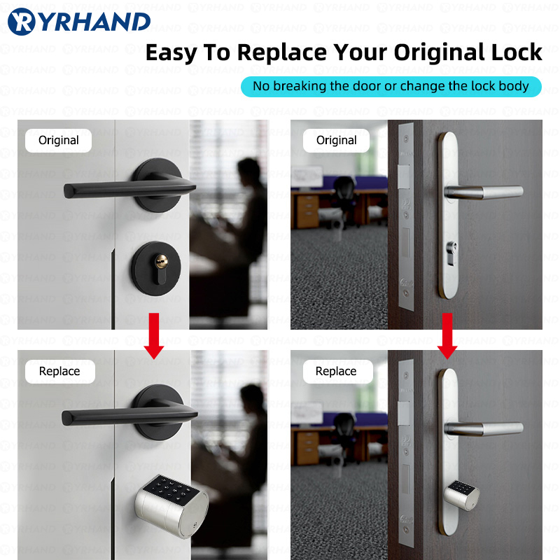Cerradura de puerta cilíndrica - Home Security Features reseña y precio