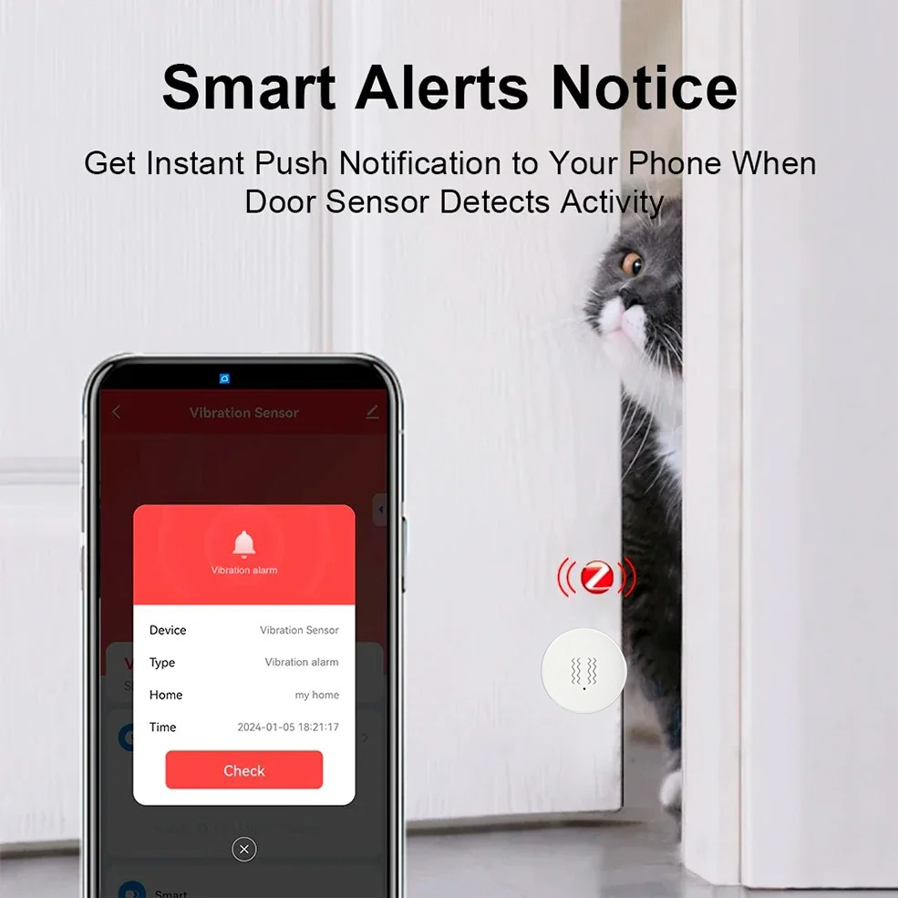 Sensor Inteligente de Vibració - Home Security Alarm System reseña y precio