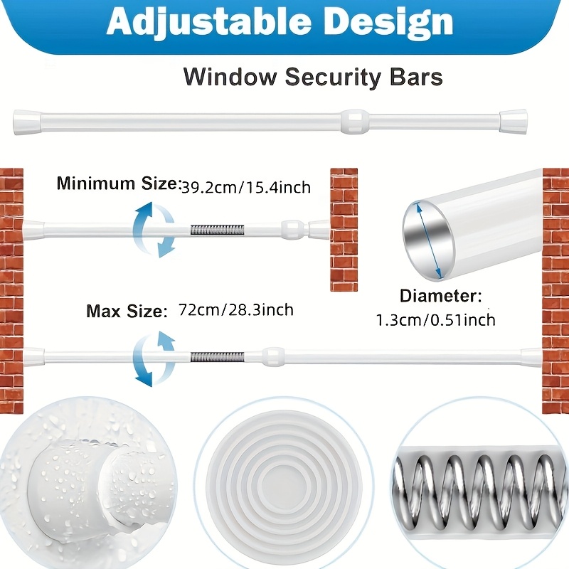 Barra de Seguridad Ajustable p - Home Security Door Reinforcement Lock reseña y precio