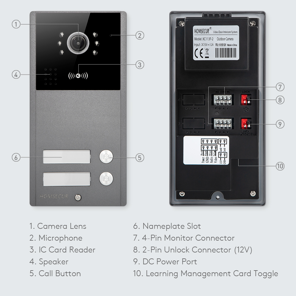 Cámara de timbre IP65 con mont - Home Security Key Fob reseña y precio