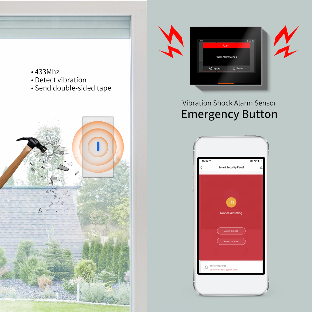 Sensor Inalámbrico de Vibració - Window Alarm Sensor reseña y precio