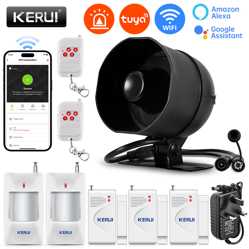 KERUI-sistema de alarma de sir - Home Security No Wifi reseña y precio