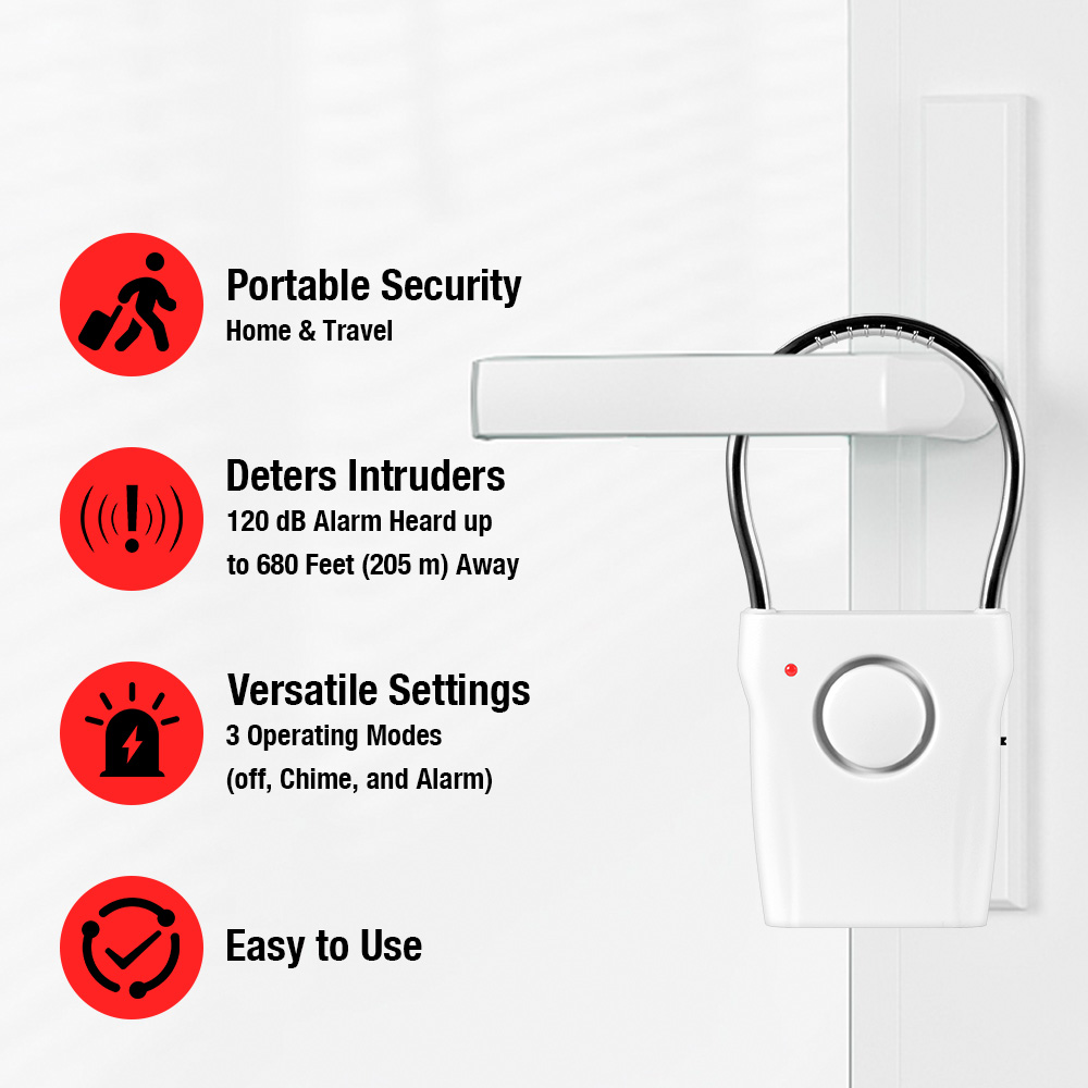 Alarma de manija de puerta de  - Window Alarm Sensor reseña y precio