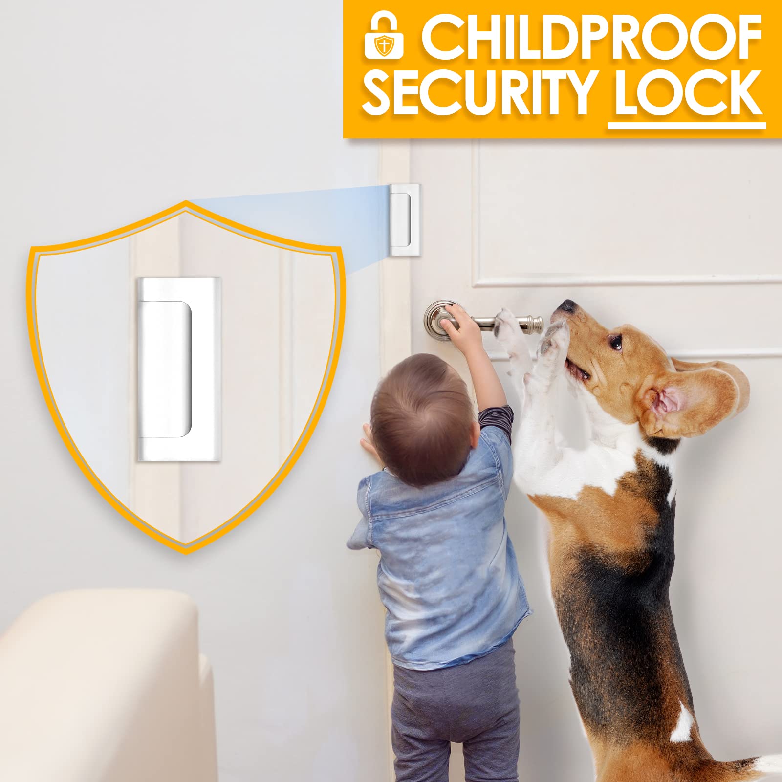 Nueva cerradura de puerta de s - Home Security Door Reinforcement Lock reseña y precio