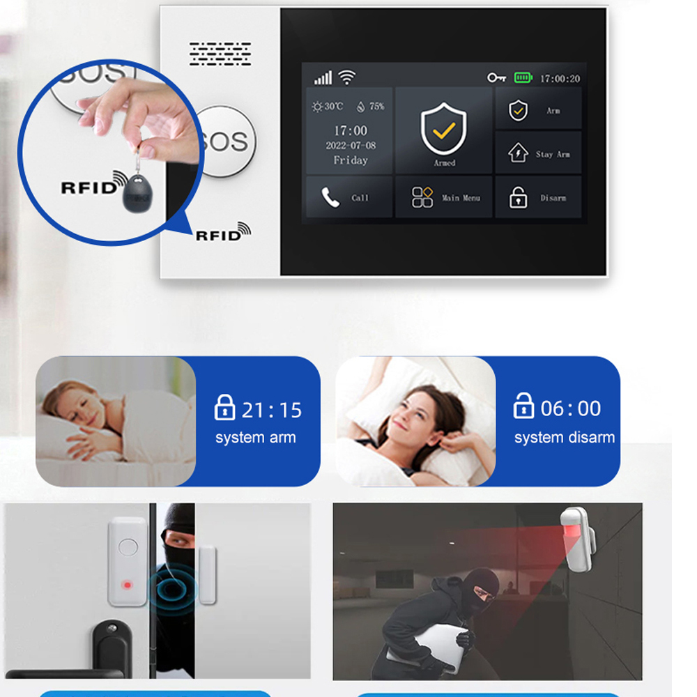 Sistema de alarma para el hoga - Home Security No Wifi reseña y precio